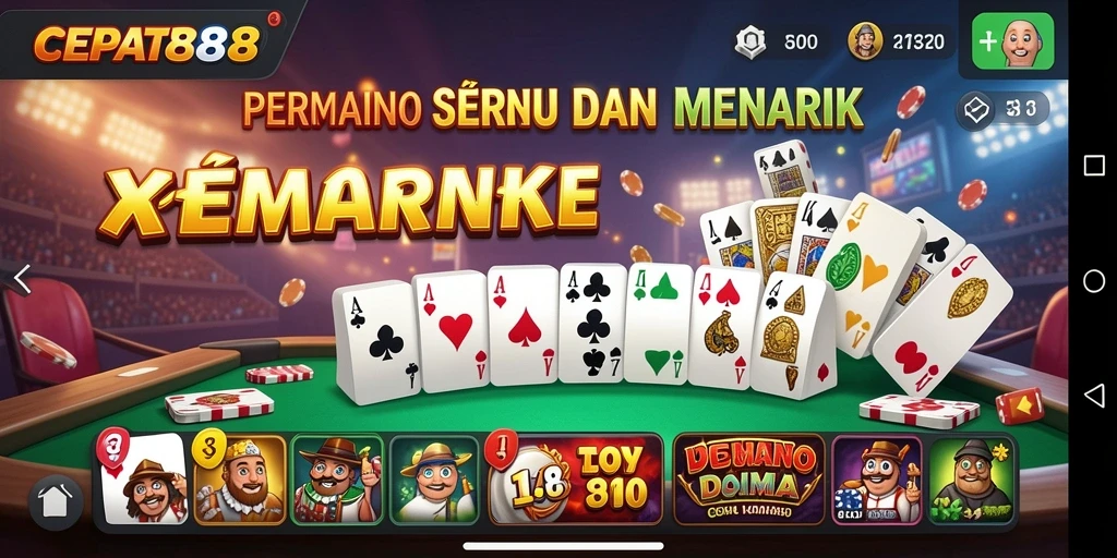 Screenshot gameplay seru dari permainan Domino CEPAT88.