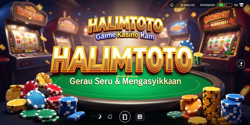 Screenshot HALIMTOTO menampilkan gameplay Kasino yang mendebarkan.