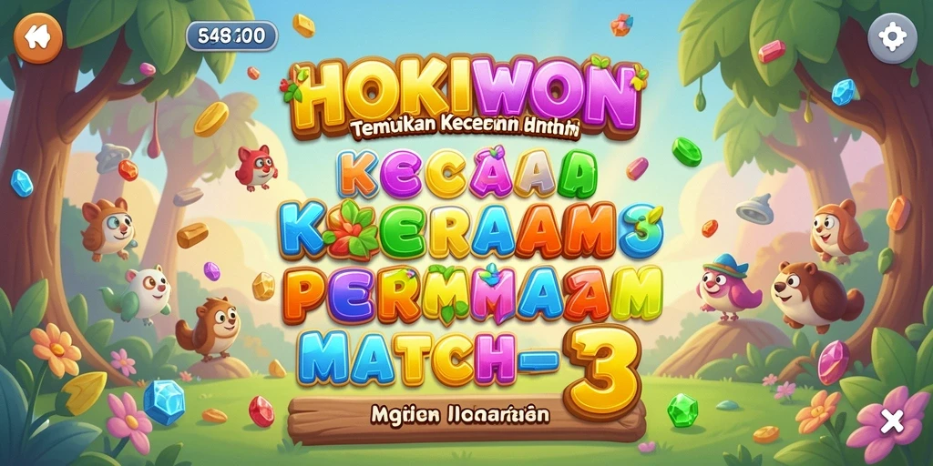 Gameplay seru HOKIWON dengan grafis cerah dan penuh warna.