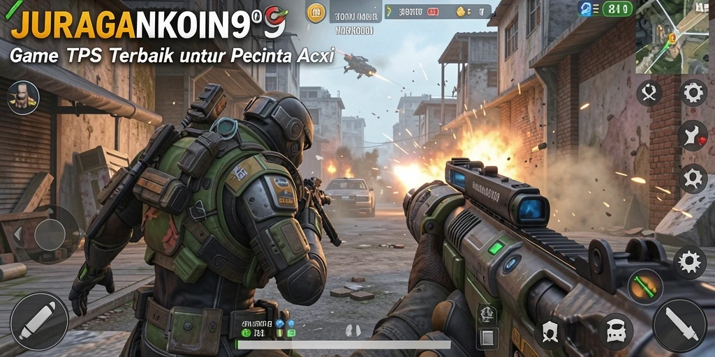 Tampilan gameplay seru dalam JURAGANKOIN99 di arena pertempuran.