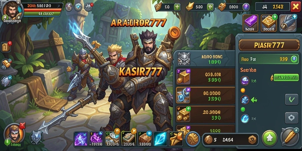 Tampilan gameplay KASIR777 yang epik dalam dunia ARPG.