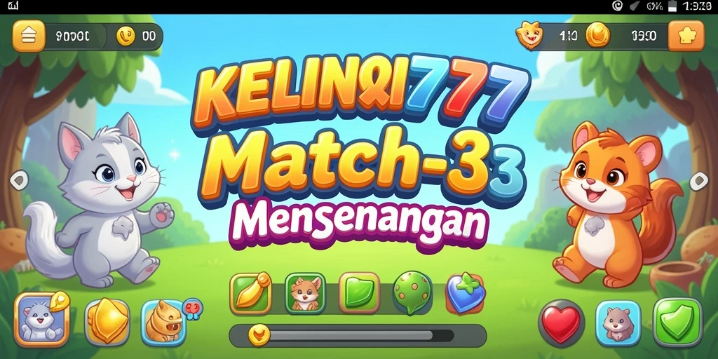 Tampilan gameplay seru dan penuh warna di KELINCI777.