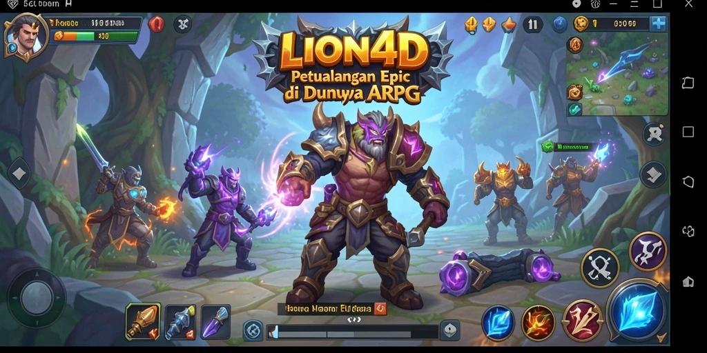 Tampilan gameplay LION4D yang mendebarkan dan penuh aksi.