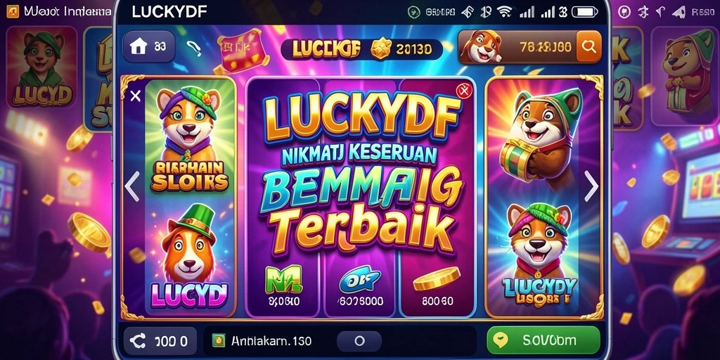 Gameplay LUCKYDF dengan grafis slot yang memukau dan menarik.