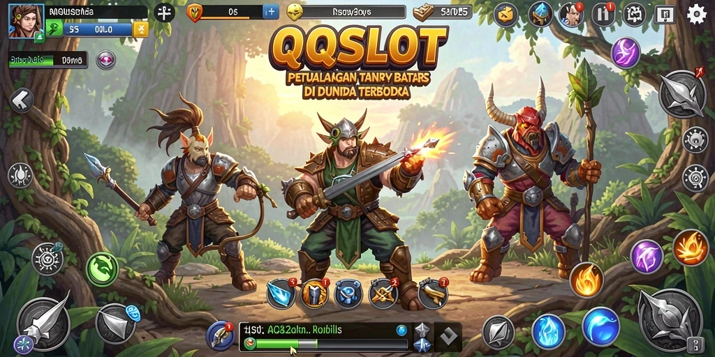 Screenshot gameplay QQSLOT yang menunjukkan pengalaman Open World yang menakjubkan.