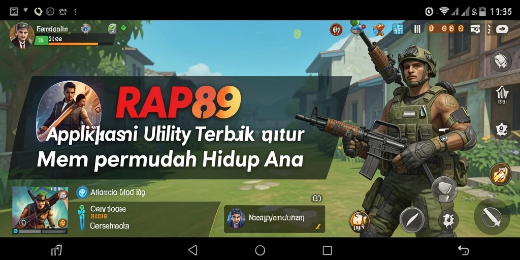 Tampilan antarmuka RAP89 yang bersih dan mudah dimengerti.