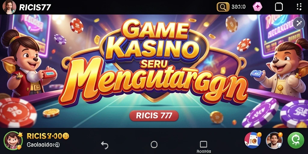 Tampilan permainan Kasino yang menarik dan mendebarkan.