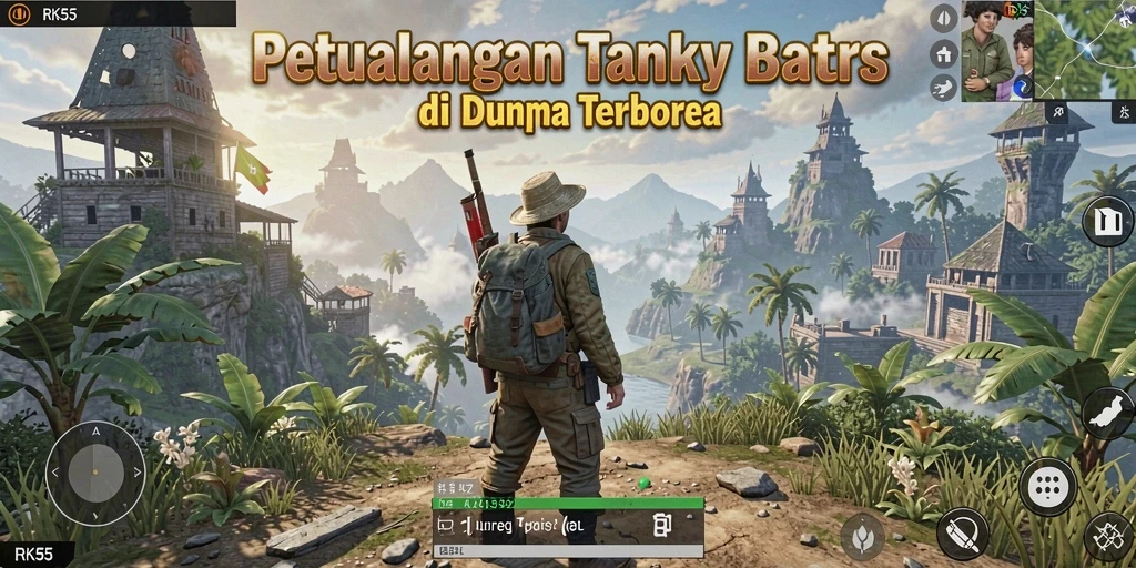 Tampilan gameplay menakjubkan di dunia terbuka RK55.