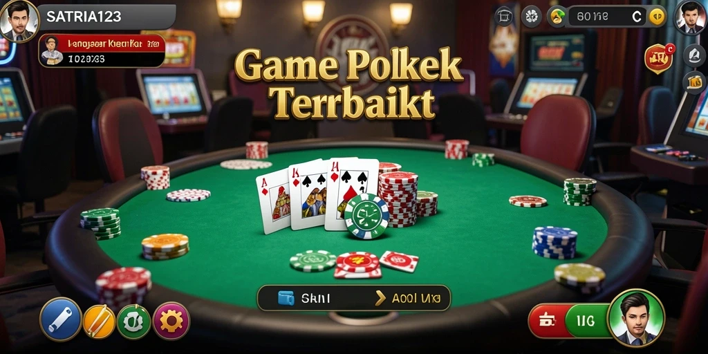 Gameplay SATRIA123 menunjukkan ketegangan saat bermain poker.