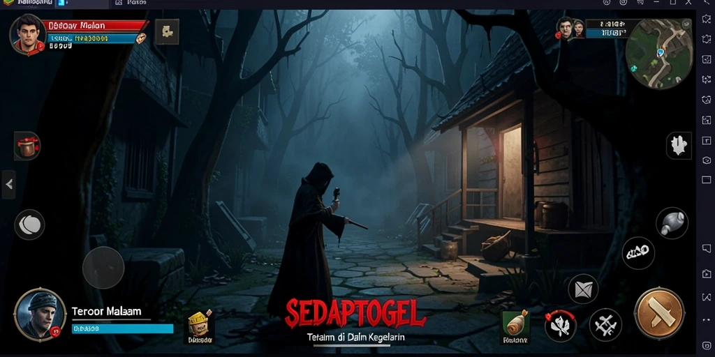 Gameplay SEDAPTOGEL yang menakutkan dan mendebarkan.
