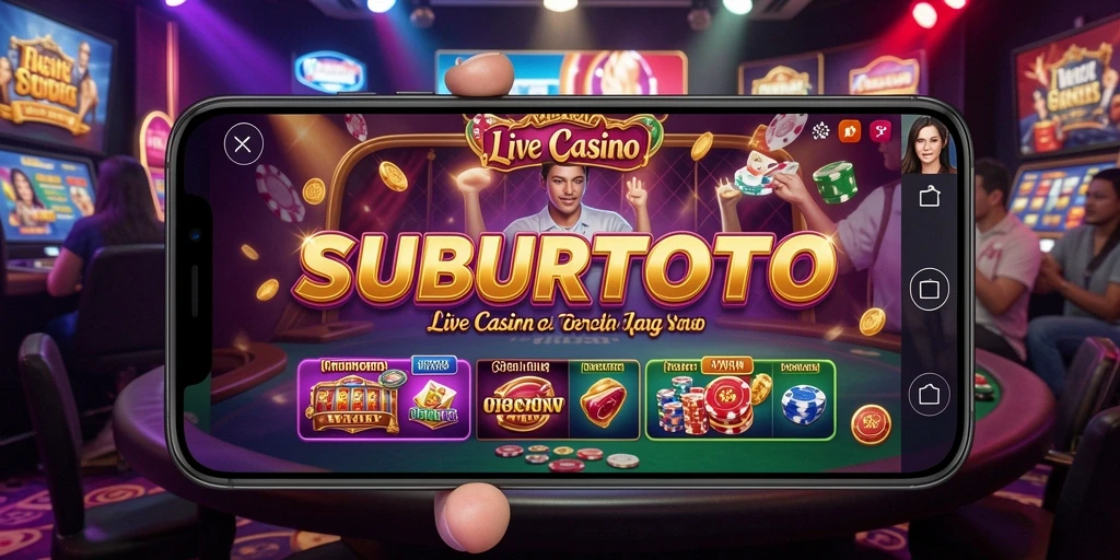 Tampilan antarmuka SUBURTOTO yang menarik saat bermain Live Casino.