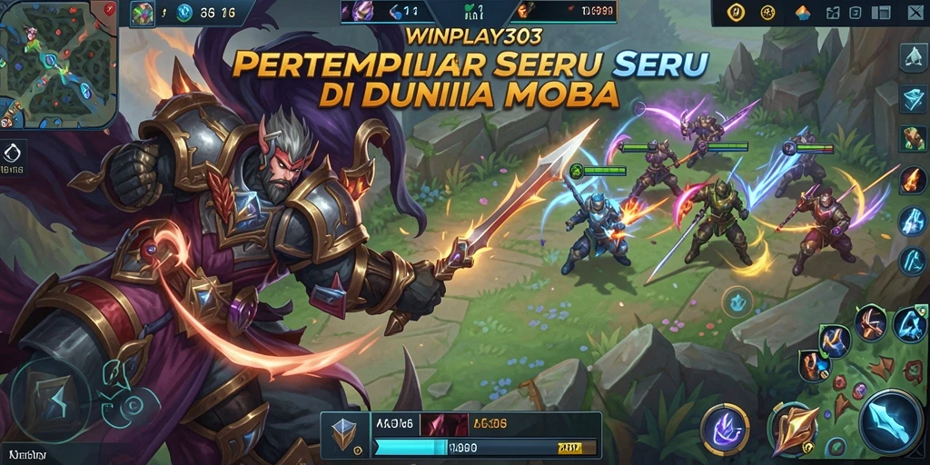 Tangkapan layar gameplay seru dari WINPLAY303 dengan aksi MOBA intens.
