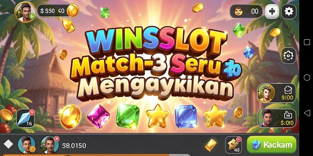 Gameplay seru WINSLOT menyajikan tantangan Match-3 yang menarik.