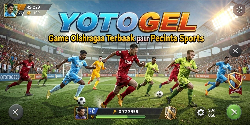 Tampilan gameplay seru di YOTOGEL, memperlihatkan aksi olahraga yang mendebarkan.