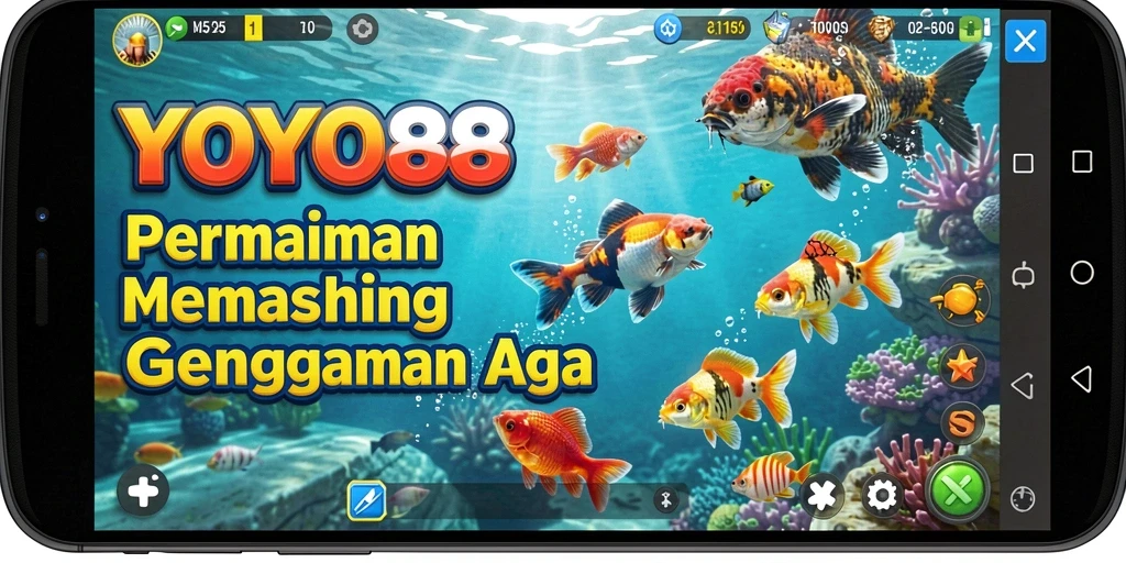 Tampilan gameplay YOYO88 menampilkan aksi memancing yang menarik dan grafis yang menawan.