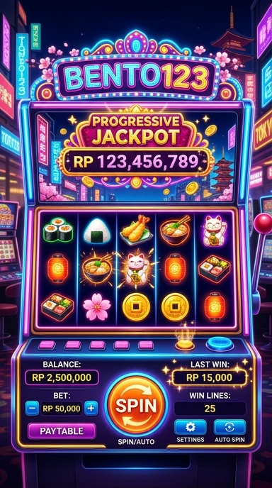 Tampilan utama aplikasi bento123 yang intuitif dan mudah digunakan.
